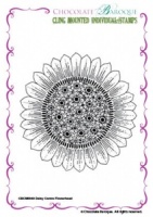 Daisy Centre Flowerhead cling mounted rubber stamp